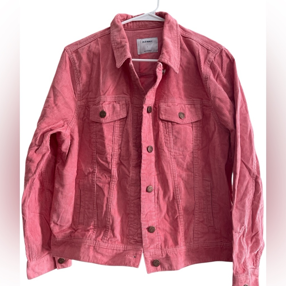 Old Navy Vibrant Pink Corduroy Jacket